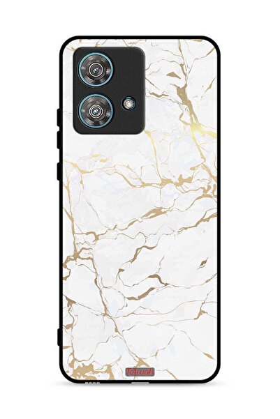 Tolwak غطاء حماية لهاتف موتورولا إيدج 40 نيو 5G بنقشة رخامية