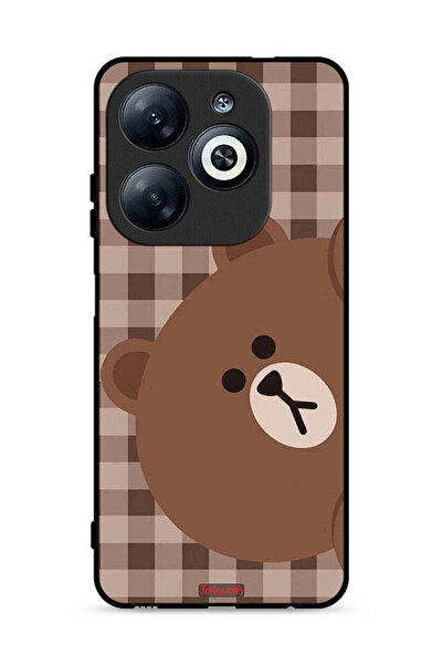 Tolwak غطاء حماية لهاتف Infinix Smart 8 4G بتصميم دب تيدي