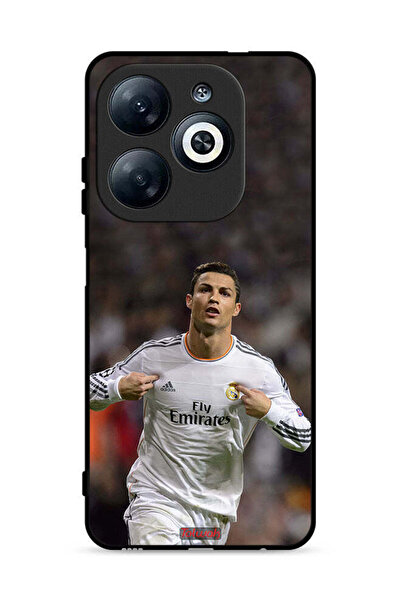 Tolwak غطاء حماية لهاتف Infinix Smart 8 4G بطبعة كريستيانو رونالدو