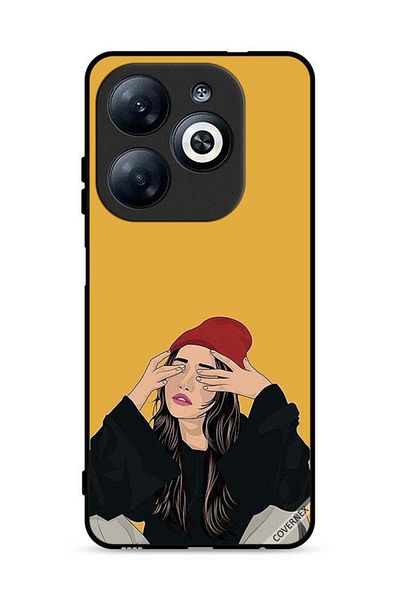 Covernex غطاء حماية لهاتف إنفينيكس سمارت 8 4G برسومات فتاة حزينة