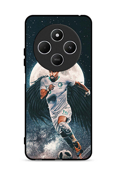 Covernex غطاء حماية لهاتف شاومي ريدمي 14 سي 4G، سالم الدوسري، يحمل كرة قدم