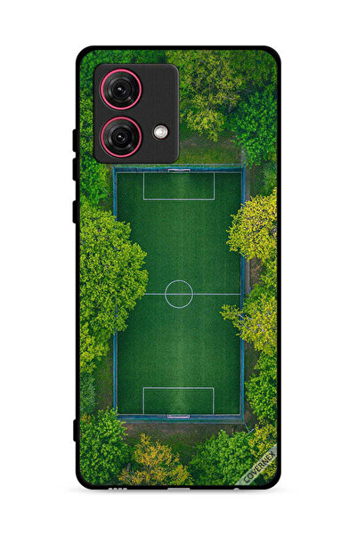 Covernex غطاء حماية لهاتف موتورولا موتو جي 84 5G، منظر ملعب كرة قدم