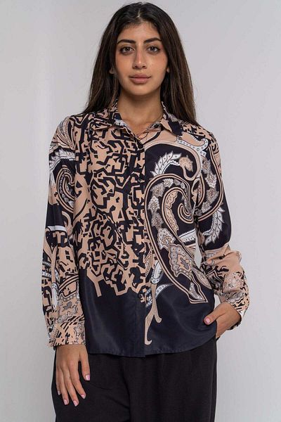 Nichii Women's Long Sleeve Printed Shirt