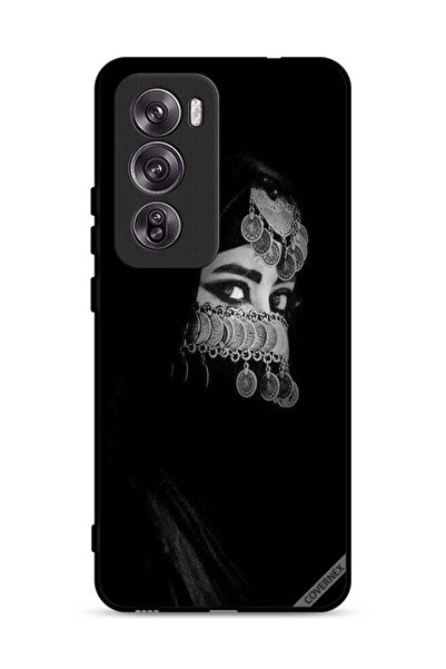 Covernex غطاء حماية لهاتف Oppo Reno12 Pro 5G بعيون جميلة ووجه فتاة مزين بالمج...