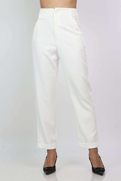 Nichii Women's Classic High-Waist Long Trousers