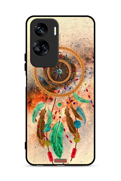 Tolwak غطاء حماية لهاتف Honor 90 Lite 5G بنقشة ريش ماندالا معلق