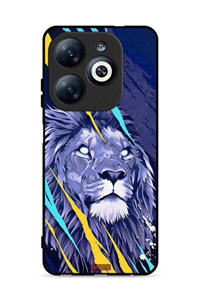 Tolwak غطاء حماية لهاتف Infinix Smart 8 4G بطبعة الأسد الملك