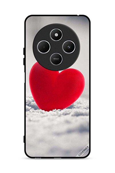 Covernex غطاء حماية لهاتف شاومي ريدمي 14 سي 4G بتصميم قلب أحمر جميل