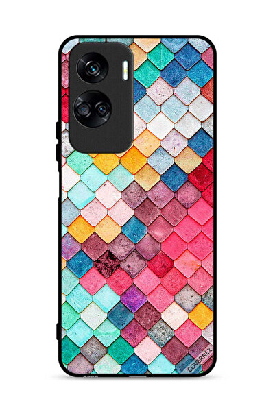 Covernex غطاء حماية لهاتف Honor 90 Lite 5G بنمط مربع ماسي