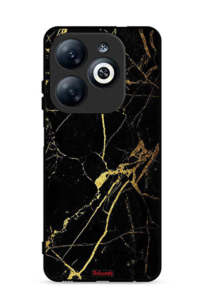 Tolwak غطاء حماية لهاتف Infinix Smart 8 4G - رخامي متصدع