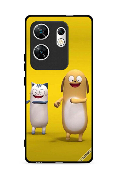Covernex غطاء حماية لهاتف Infinix Zero 30 4G بتصميم قصة القط والكلب