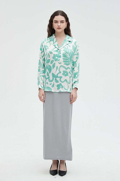 Nichii Floral Long-Sleeve Women's Blouse