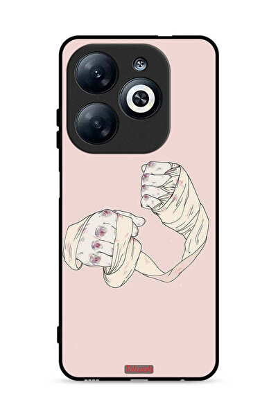 Tolwak غطاء حماية لهاتف Infinix Smart 8 4G بتصميم فن المقاتل