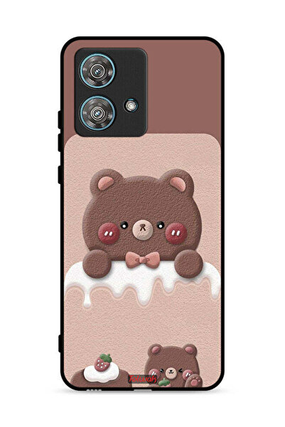 Tolwak غطاء حماية لهاتف موتورولا إيدج 40 نيو 5G - دب الفراولة