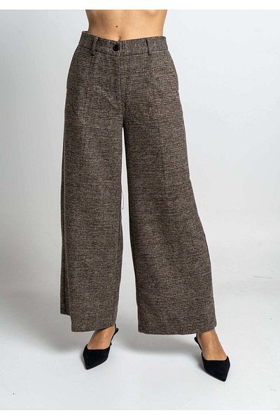 Nichii Women's High-Waisted Wide-Leg Trousers