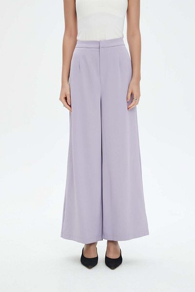 Nichii Women's Plain Wide-Leg Long Pants
