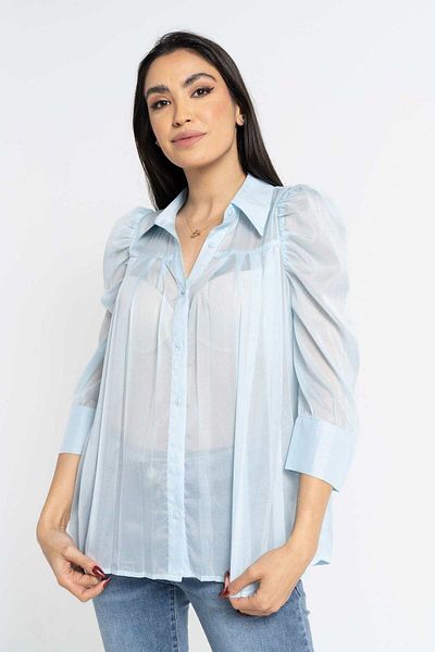 Nichii Solid Sheer Short Sleeve Shirt
