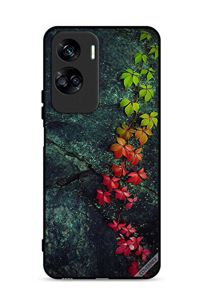 Covernex غطاء حماية لهاتف Honor 90 Lite 5G بأوراق جميلة