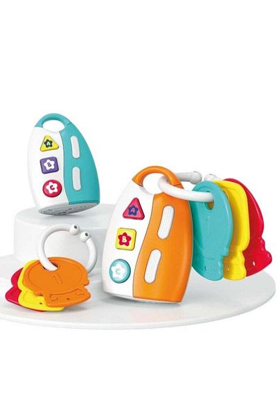 Toybox Baby Car Keys Teether Toddlers Sensory Learning Toy, Musical Baby Toys 6 to 24 Months for Travel Gif