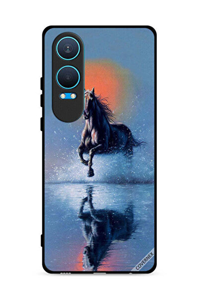 Covernex غطاء حماية لهاتف OnePlus Nord CE4 Lite 5G، رسم حصان يركض في الماء