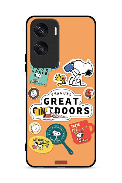 Tolwak غطاء حماية لهاتف Honor X50i 5G بملصقات الفول السوداني