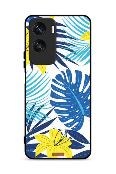 Tolwak غطاء حماية لهاتف Honor X50i 5G بنقشة ريش وزهور