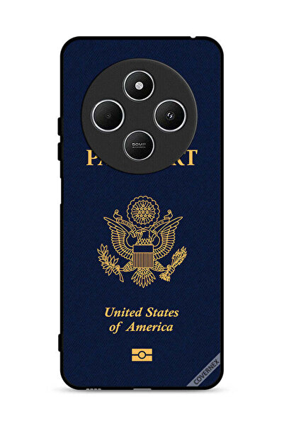 Covernex Xiaomi Redmi 14C 4G Protective Case Cover Usa Passport Pattern