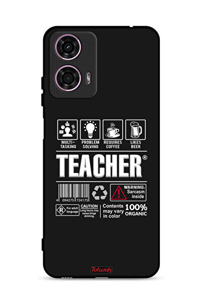 Tolwak غطاء حماية لهاتف موتورولا موتو جي 24 4G - ملصق المعلم