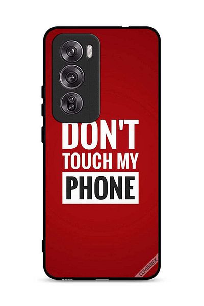 Covernex غطاء حماية لهاتف Oppo Reno12 Pro 5G بعبارة "لا تلمس هاتفي"