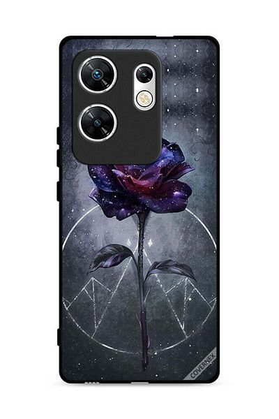 Covernex غطاء حماية لهاتف Infinix Zero 30 4G بخلفية زهور داكنة