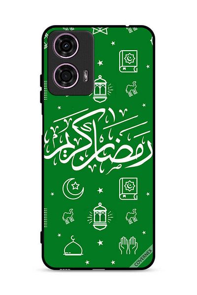Covernex غطاء حماية لهاتف موتورولا موتو جي 24 4G - رمضان كريم - أخضر
