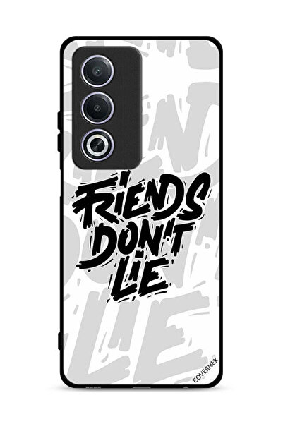 Covernex غطاء حماية لهاتف Oppo A3 Pro 5G بتصميم الخط العربي "الأصدقاء لا يكذبون"