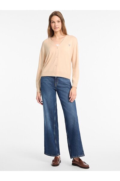 Guess Gj Ls Women's Silk Blended Knitwear Cardigan