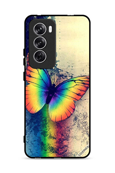 Covernex Oppo Reno12 5G Protective Case Cover Vintage Rainbow Butterfly