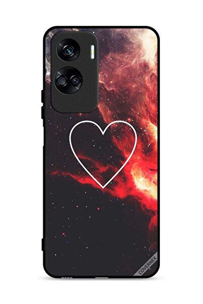 Covernex غطاء حماية لهاتف Honor 90 Lite 5G بتصميم قلب في الفضاء