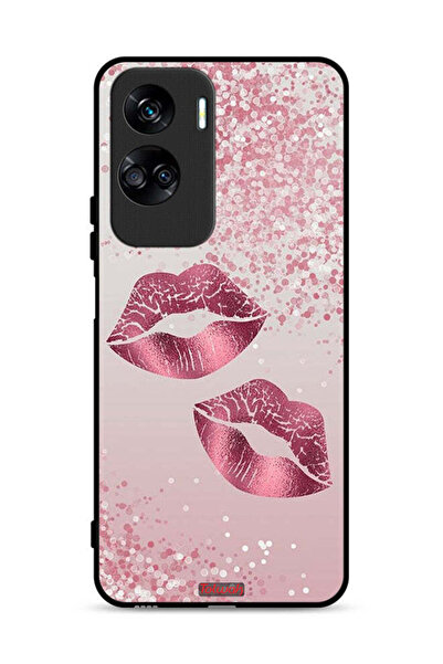 Tolwak غطاء حماية لهاتف Honor 90 Lite 5G برسومات شفاه لامعة