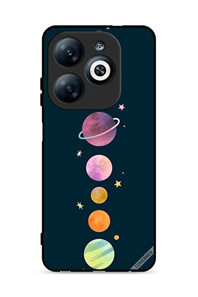 Covernex غطاء حماية لهاتف إنفينيكس سمارت 8 4G بتصميم الكواكب في صف واحد
