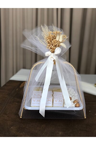 Masalsı Concept 50 Adet Kız Isteme Çikolatası Tek Katlı Sunumlukta Tül Süslem...