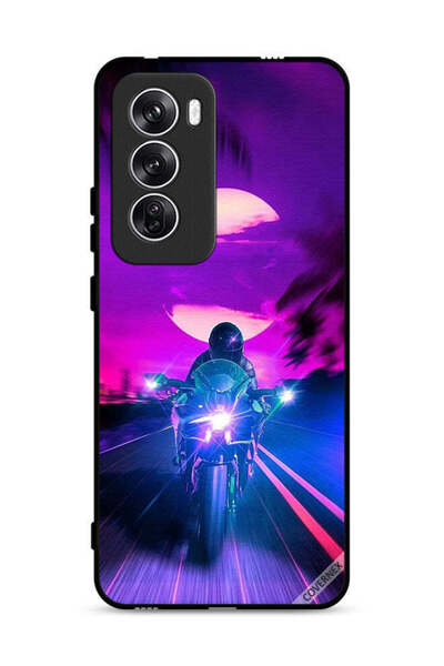 Covernex غطاء حماية Oppo Reno12 5G بخلفية رجل على دراجة