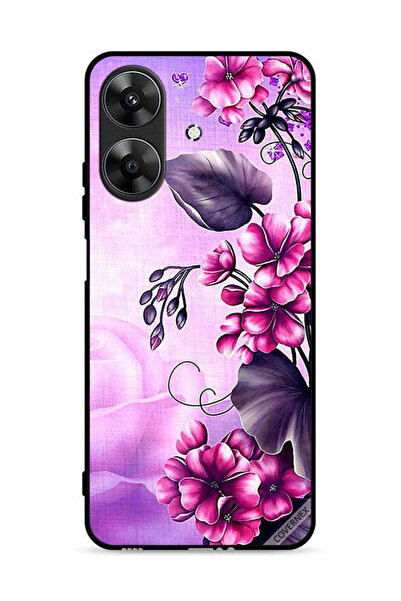 Covernex غطاء حماية لهاتف Realme Note 60 4G بخلفية زهور رومانسية