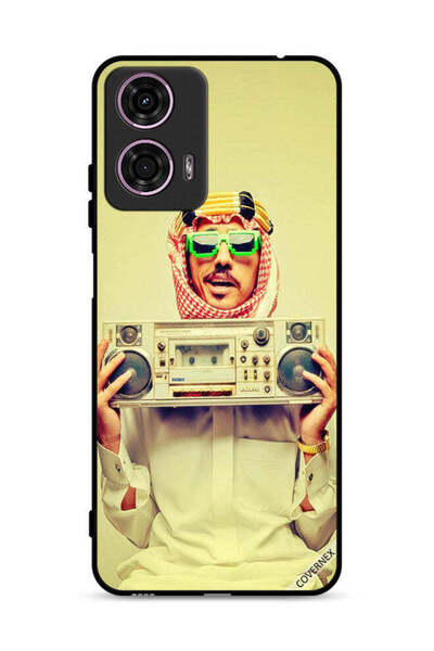 Covernex غطاء حماية لهاتف موتورولا موتو جي 24 4G يحمل جهاز موسيقى عتيق