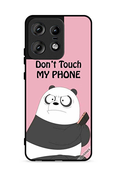 Covernex غطاء حماية لهاتف موتورولا إيدج 50 برو 5G، مطبوع عليه عبارة "لا تلمس ...