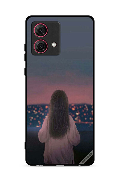 Covernex غطاء حماية لهاتف موتورولا موتو جي 84 5 جي بنقشة فتاة واقفة