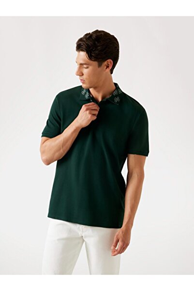 Guess Ανδρικό μπλουζάκι πόλο με κανονική εφαρμογή Pique