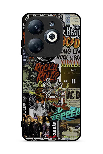 Tolwak غطاء حماية لهاتف Infinix Smart 8 4G، لونج ليف روك أند رول