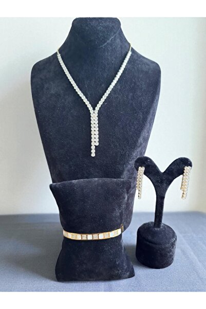 Constanza Exclusive Paslanmaz Çelik Su Yolu Takı Seti 0060