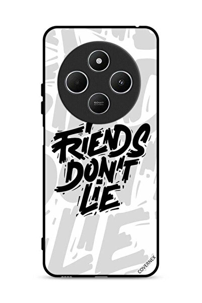 Covernex غطاء حماية لهاتف شاومي ريدمي 14 سي 4G بطبعة "أصدقاء الخط لا يكذبون"