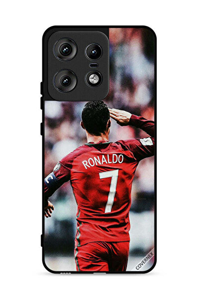 Covernex غطاء حماية لهاتف موتورولا إيدج 50 برو 5G، تحية رونالدو للجمهور