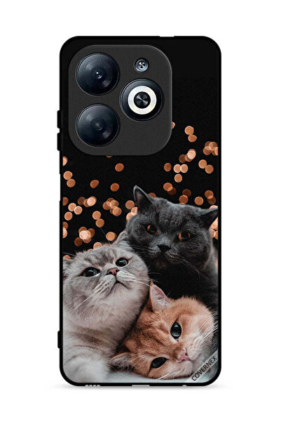 Covernex غطاء حماية لهاتف Infinix Smart 8 4G بتصميم قطط