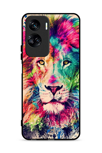 Covernex غطاء حماية لهاتف Honor 90 Lite 5G بطبعة أسد